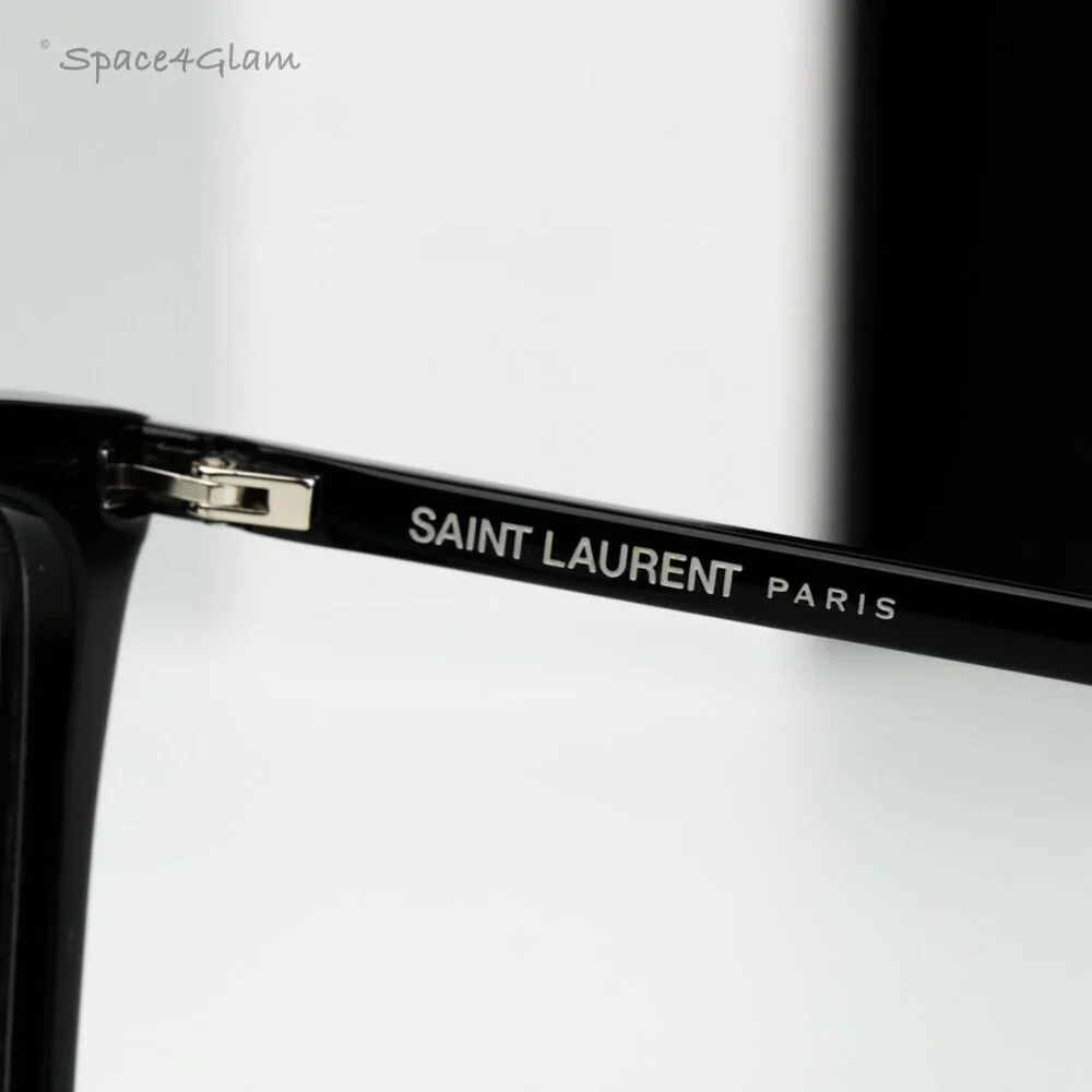 Saint Laurent Women Eyeglasses Black Demo Square SL474OPT 001 BRAND NEW
